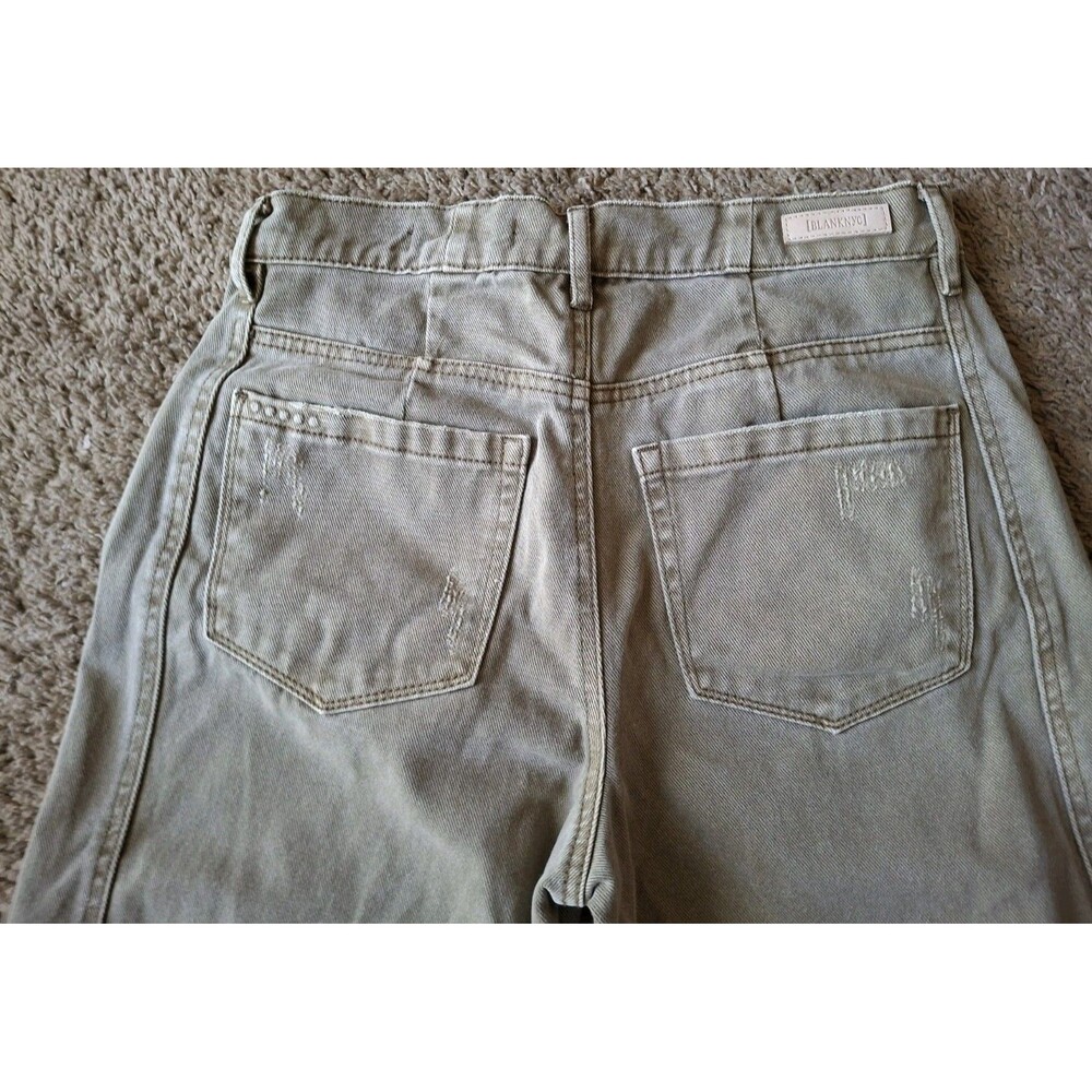 BLANK NYC High Rise Barrel Leg Jeans Size 27 The Bowery Distressed Denim Pants - Picture 9 of 9